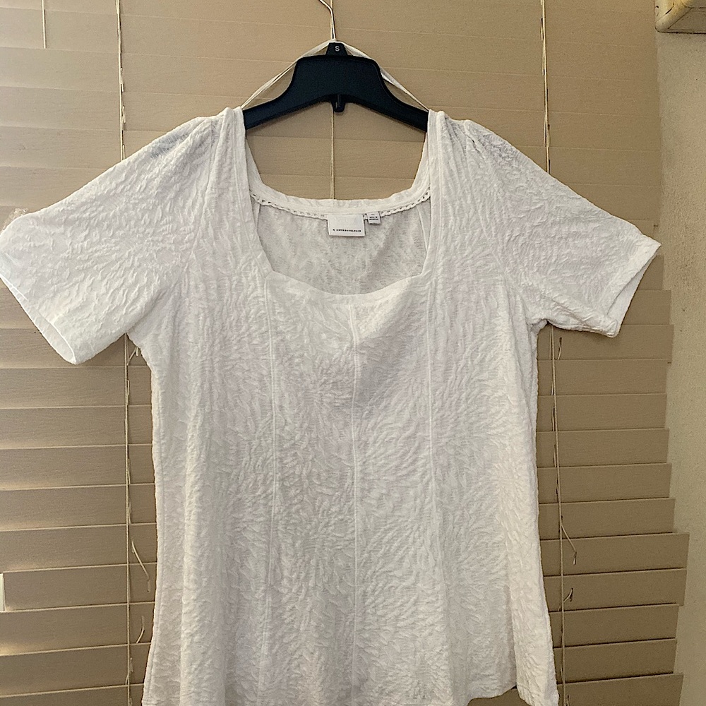 Antropologie white Blouse